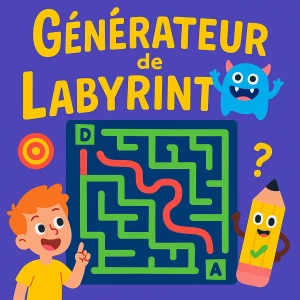 Un labyrinthe généré avec Lutin Malin