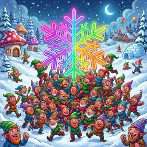 Motif de flocon de neige symétrique à colorier créé avec le générateur