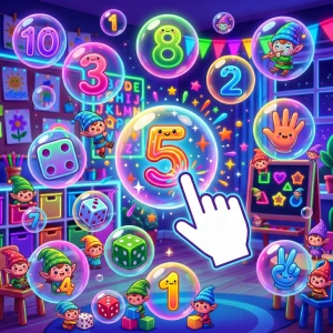 Aperçu de l’application éducative « Jeu Clic Chiffres ➕ » pour la classe