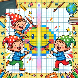 Jeu de symétrie axiale sur quadrillage pour apprendre la symétrie en classe