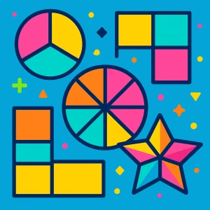 Jeu des fractions interactif pour apprendre les fractions à l’école