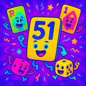 Un jeu de carte du jeu du 51