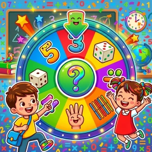 Roue interactive du Jeu Devine Chiffre pour apprendre à reconnaître les chiffres