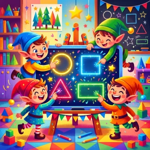 Jeu des Formes Magiques pour apprendre à tracer les formes géométriques