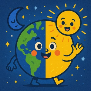 Application Jour et Nuit pour comprendre la rotation de la Terre en classe